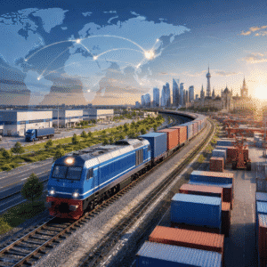 China Europe rail freight transportation connecting global supply chains